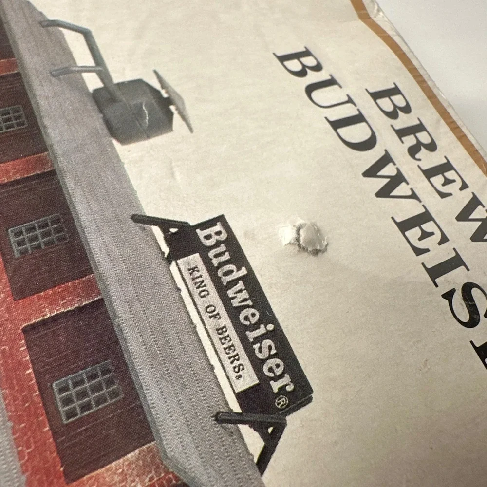 Model Power 1509 Budweiser Brewery N Scale Building Kit Sealed Vintage